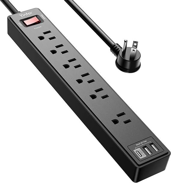 Yintar Power Strip with USB Ports and Surge Protection