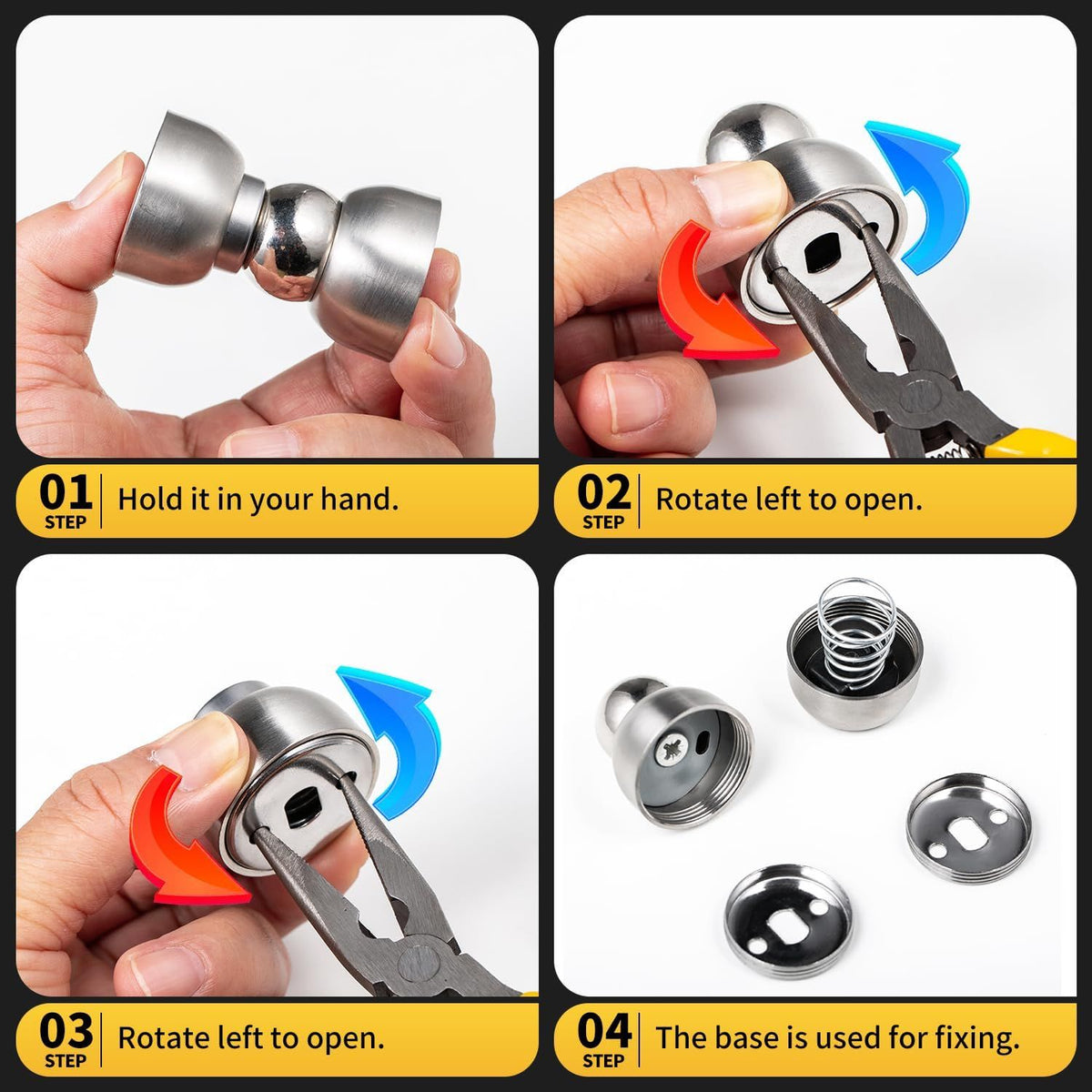 Compact Magnetic Interior Door Stoppers
