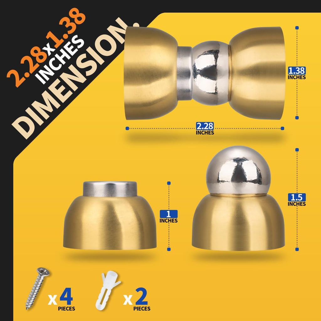 Compact Magnetic Interior Door Stoppers