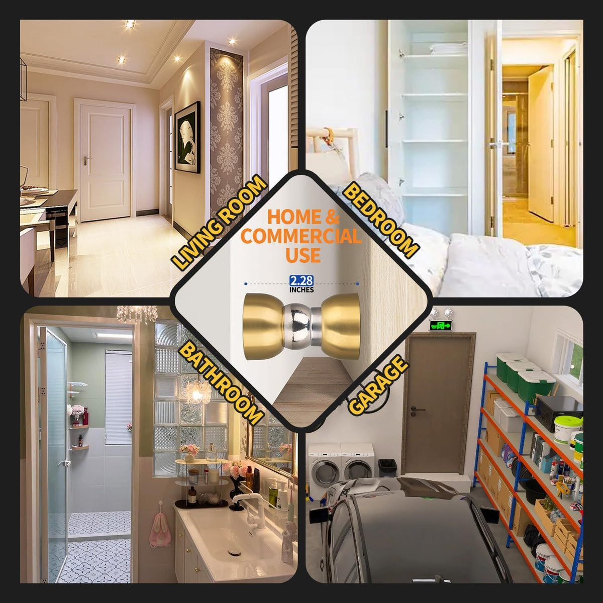 Compact Magnetic Interior Door Stoppers