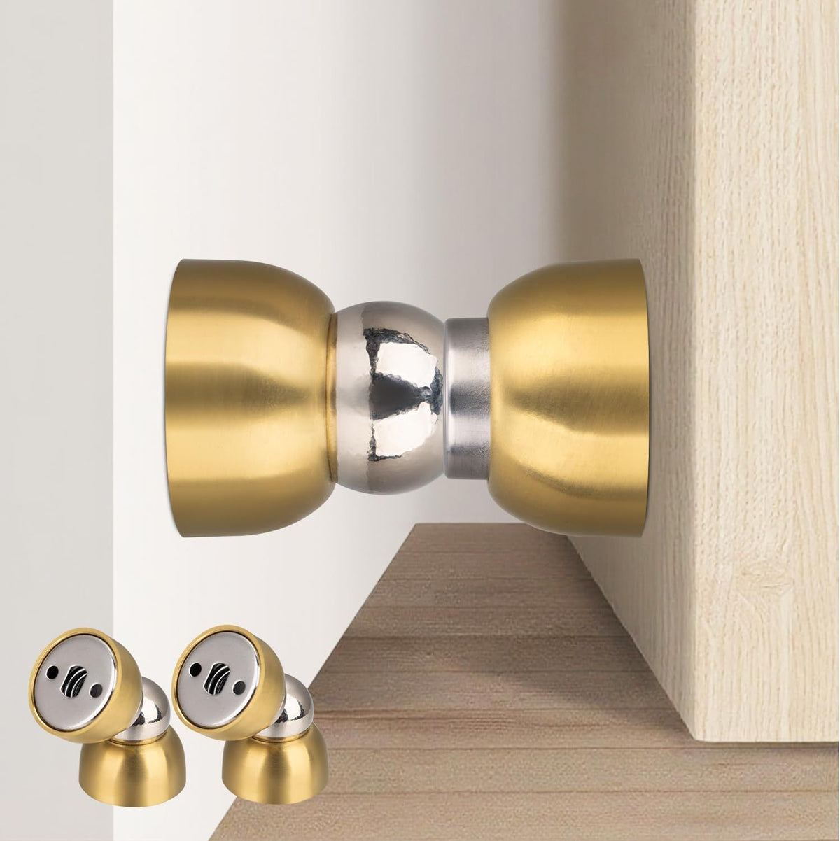 Compact Magnetic Interior Door Stoppers