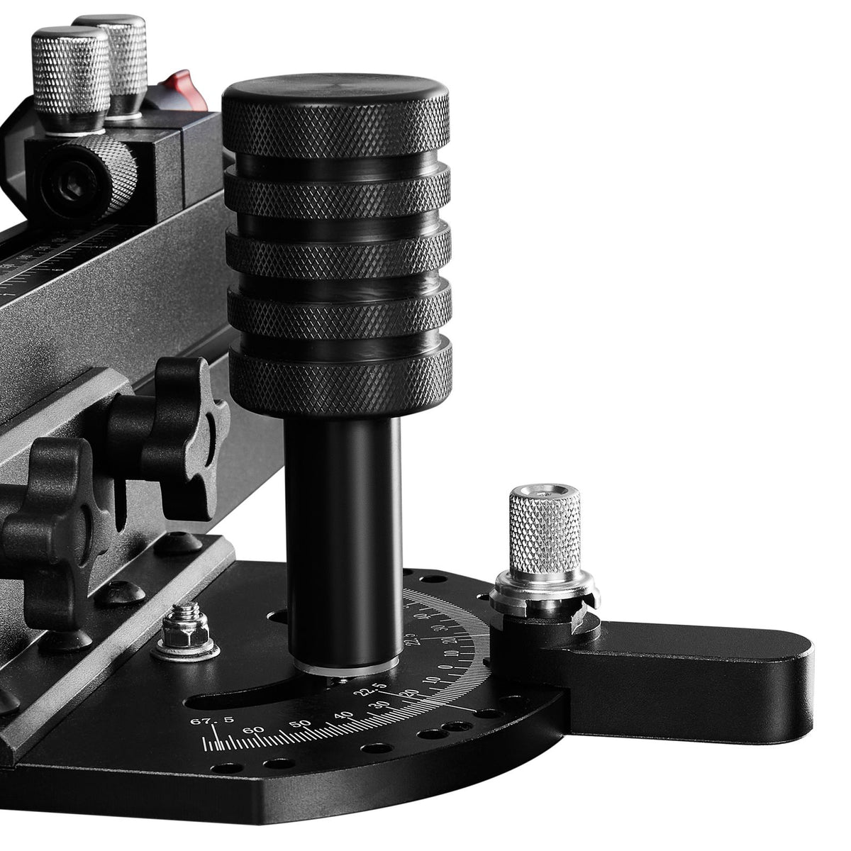 Precision Miter Gauge for Standard Table Saws with 15 Angle Stops