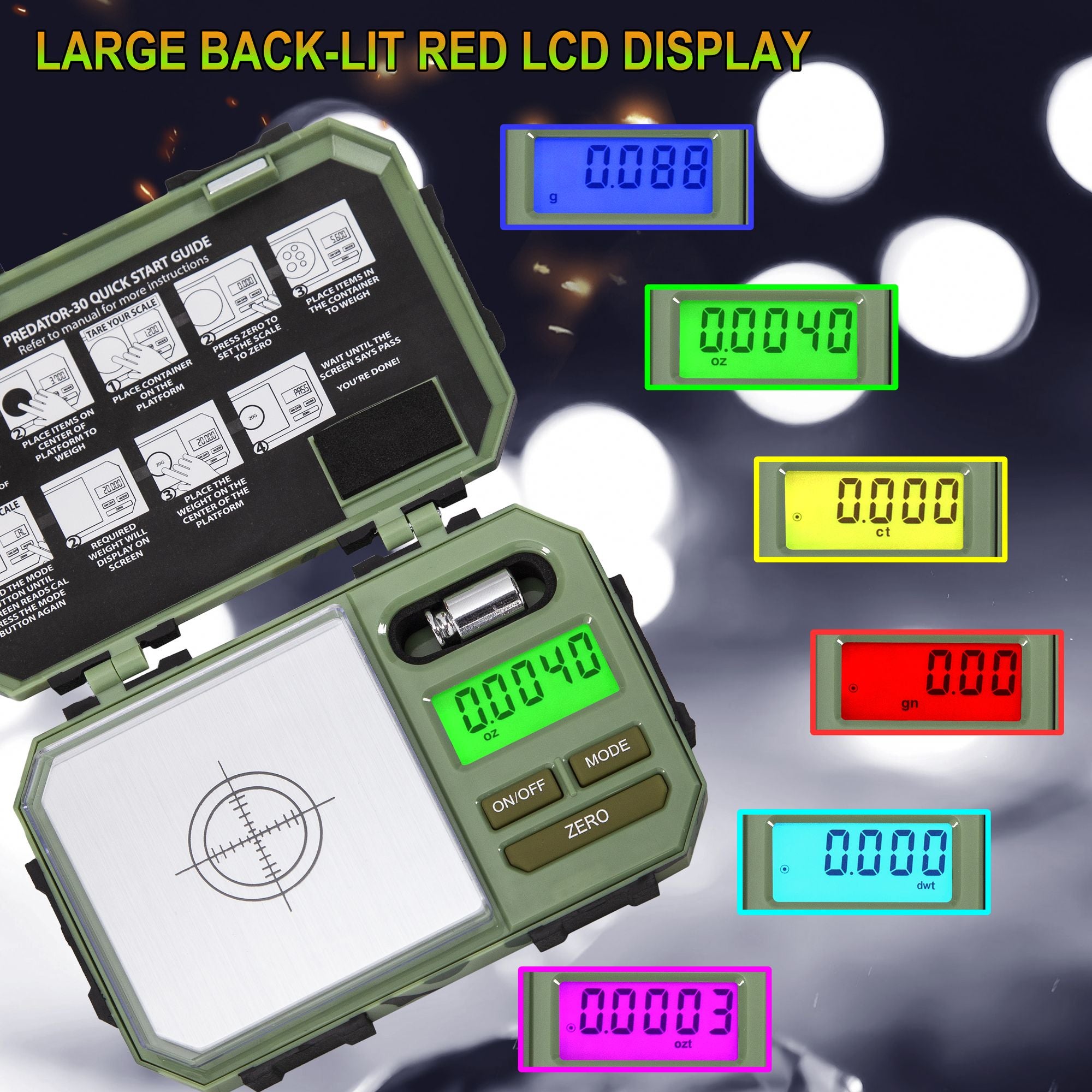 PREDATOR High-Precision Compact Digital Scale