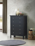 Primo G1336-CH Contemporary Black Bedroom Chest