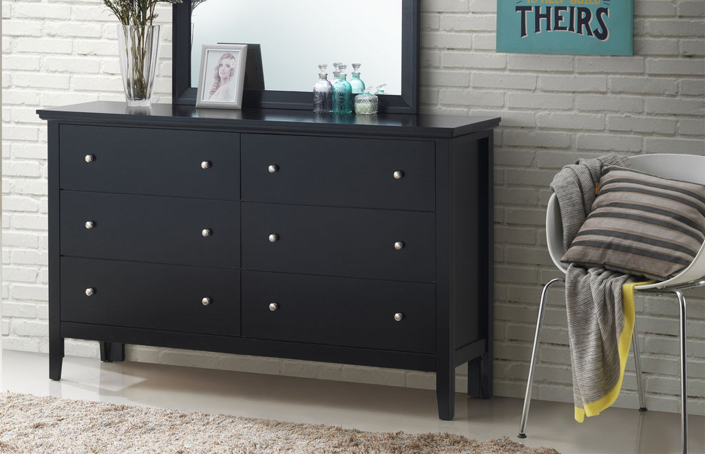Primo G1336-D Black Dresser with Modern Flair