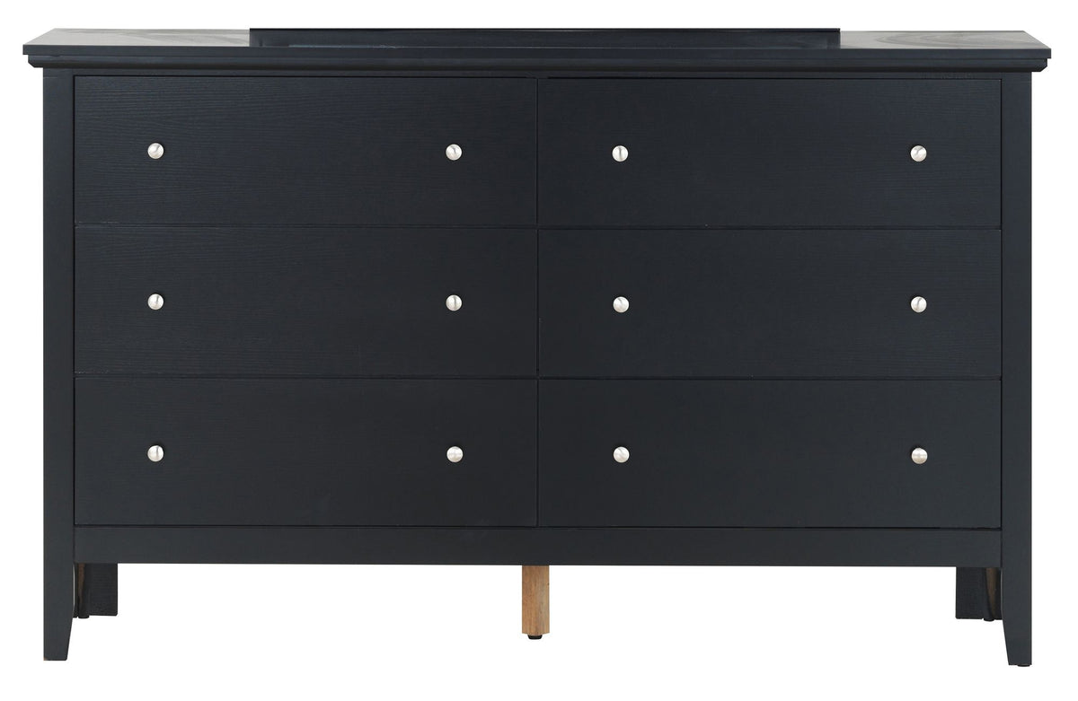 Primo G1336-D Black Dresser with Modern Styling