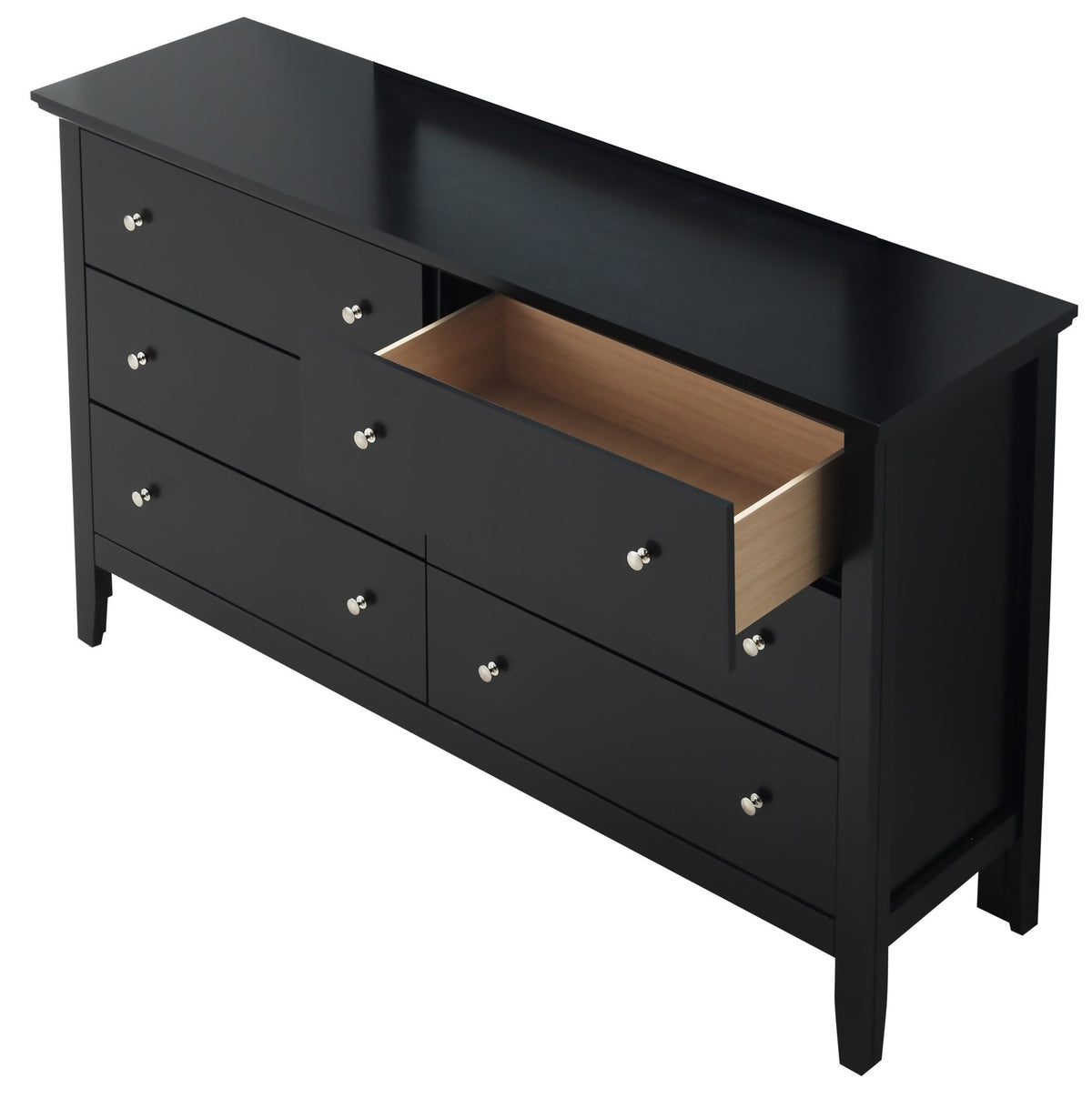 Primo G1336-D Black Dresser with Modern Flair