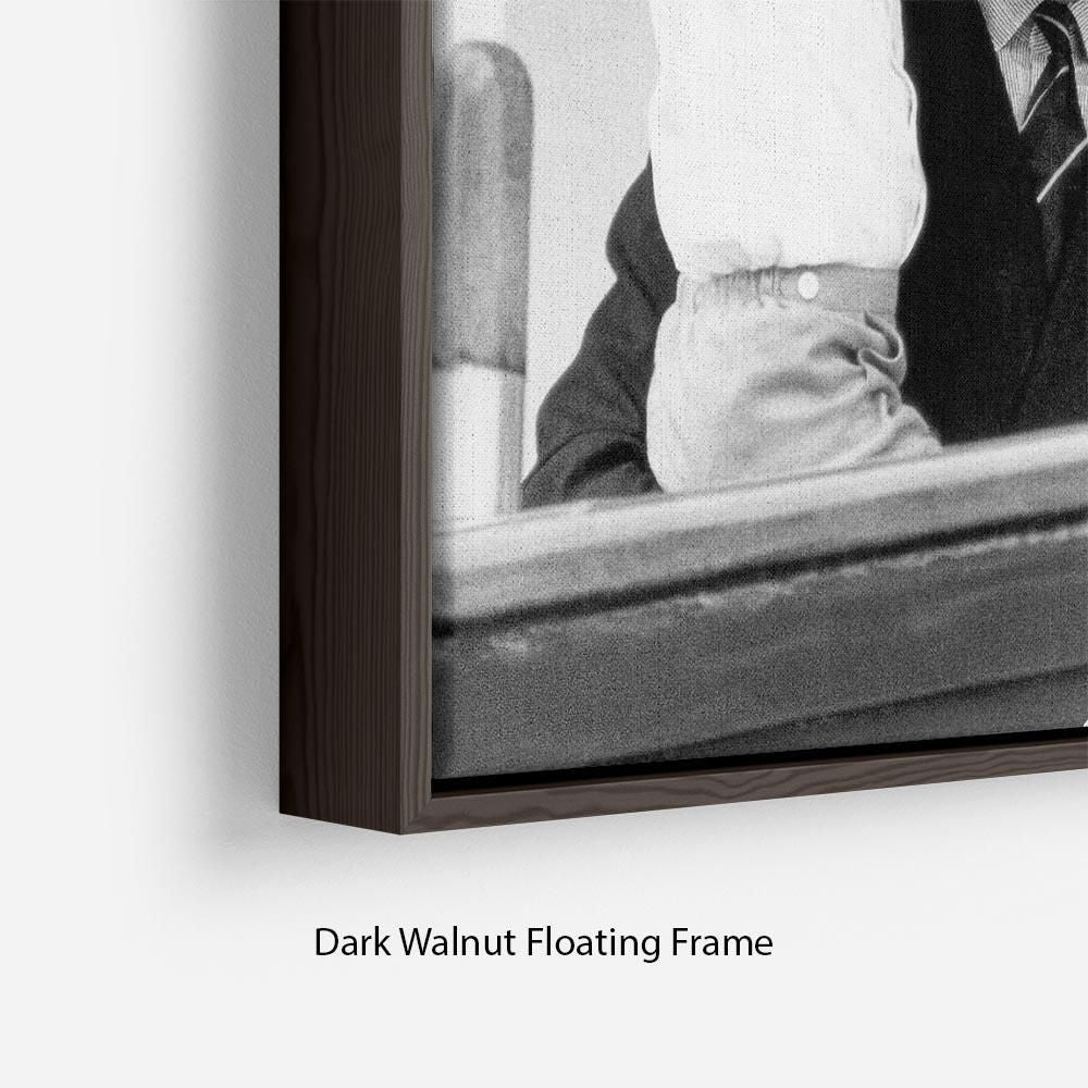 Princess Diana Aboard Britannia Floating Frame Canvas