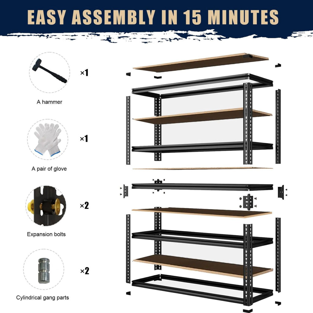Professional 5-Tier practical Steel Storage Shelving