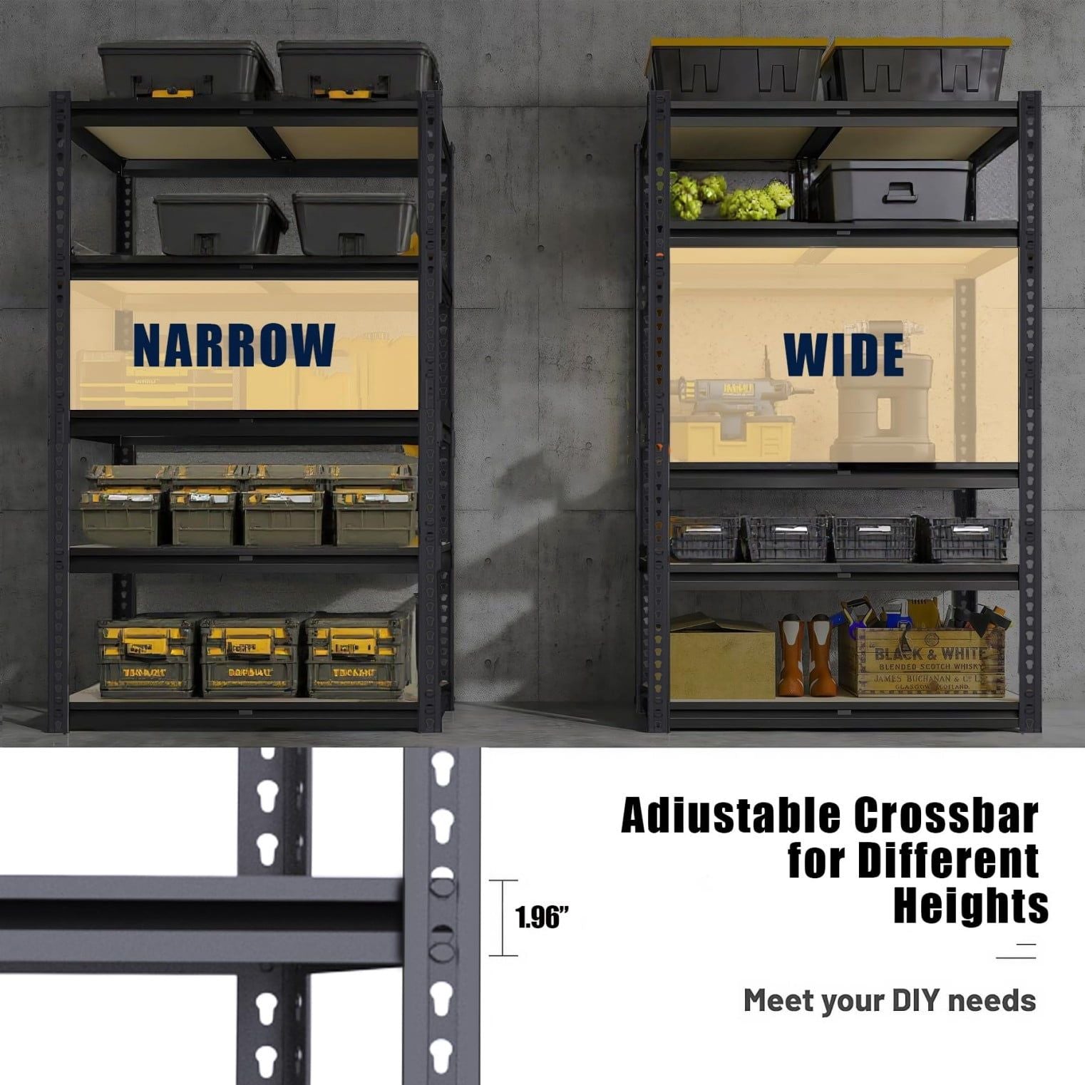 Professional 5-Tier practical Steel Storage Shelving