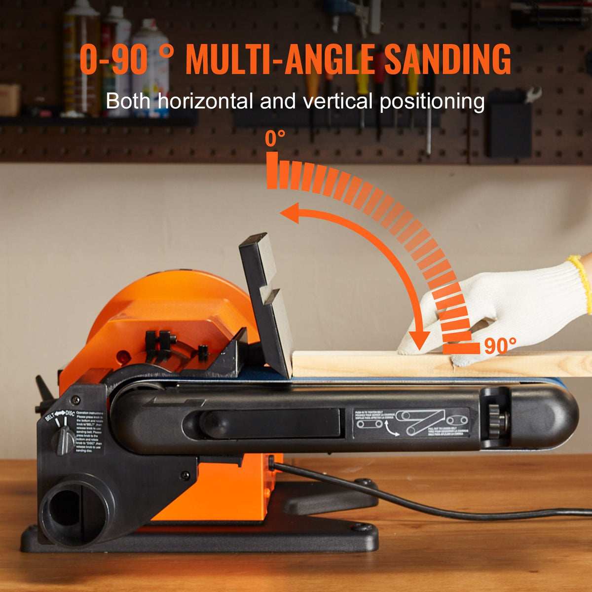 Professional Belt Sander, Disc Sander and. Belt Sander with 5A Induction