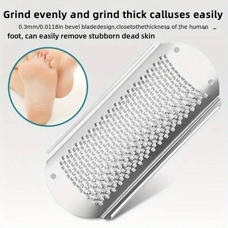 Dual-Sided File & Callus Remover – Smooth Heels with Stainless Steel Pedicure Tool