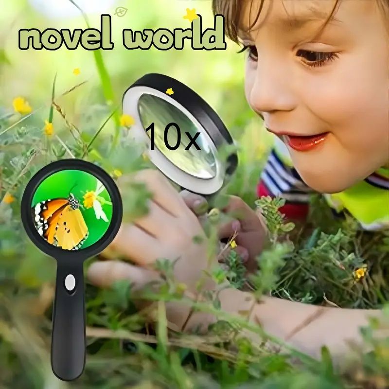 Lighted Handheld Magnifier with Textured Grip
