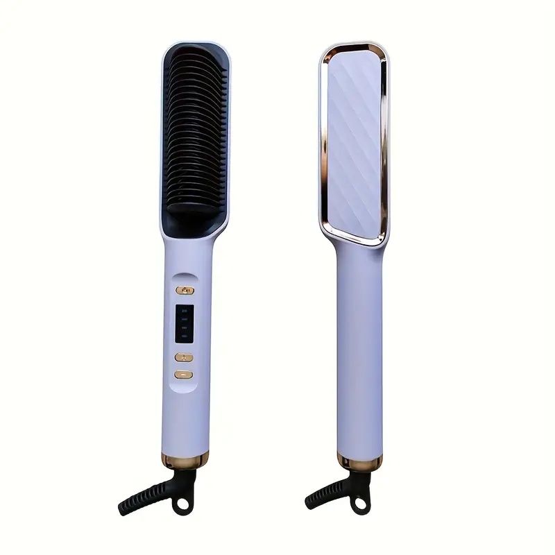 Professional Ionic Hair Straightening Brush with Fast Heating Ceramic Technology