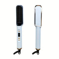 Professional Ionic Hair Straightening Brush with Fast Heating Ceramic Technology - White