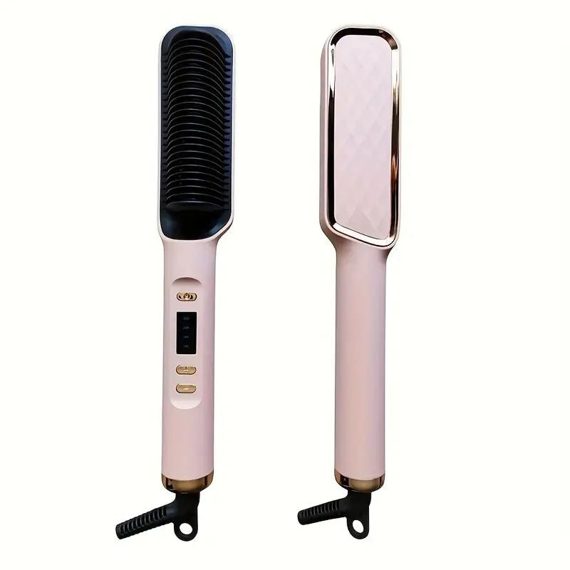 Professional Ionic Hair Straightening Brush with Fast Heating Ceramic Technology