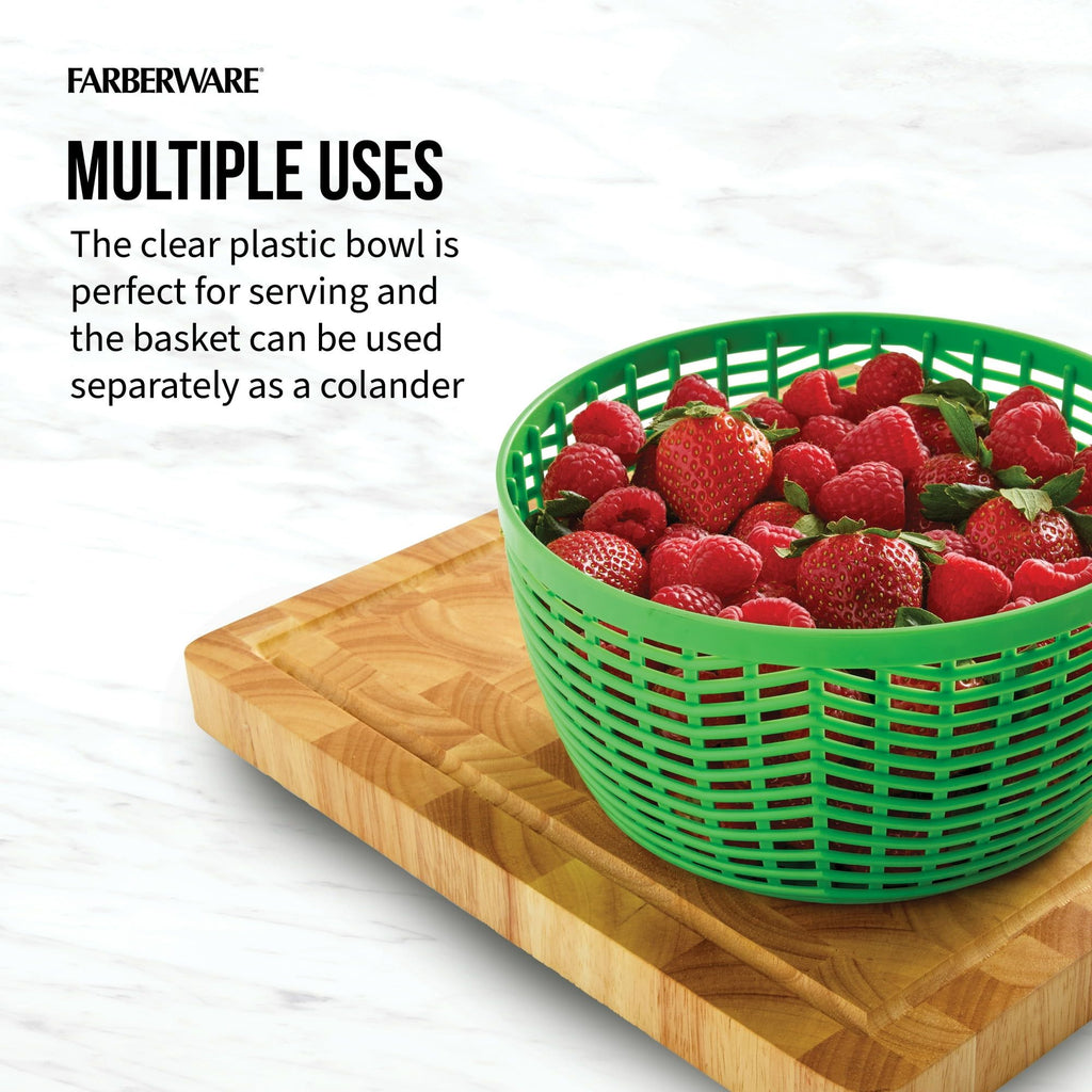 Professional Small Salad Spinner – Hand Pump, 3.16 Qt