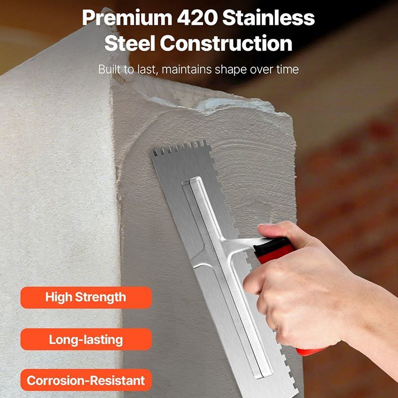 Professional Tile Trowel for Smooth Surfaces – Ergonomic & Rust-Resistant
