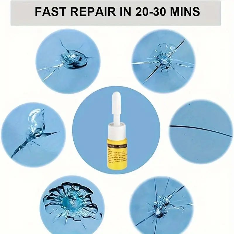 Professional Windshield Crack Repair Kit with NanoFluid Filler