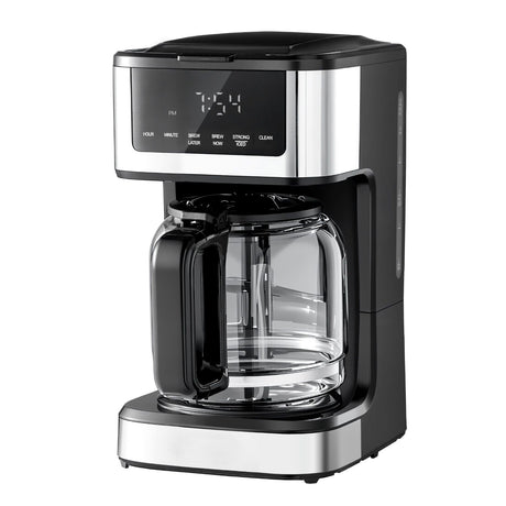 Touch Screen Programmable Coffee Maker with 12-Cup Capacity and 4-Hour Keep Warm