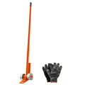 Two-Piece Rolling Pry Lever Bar Set for Bulky Loads