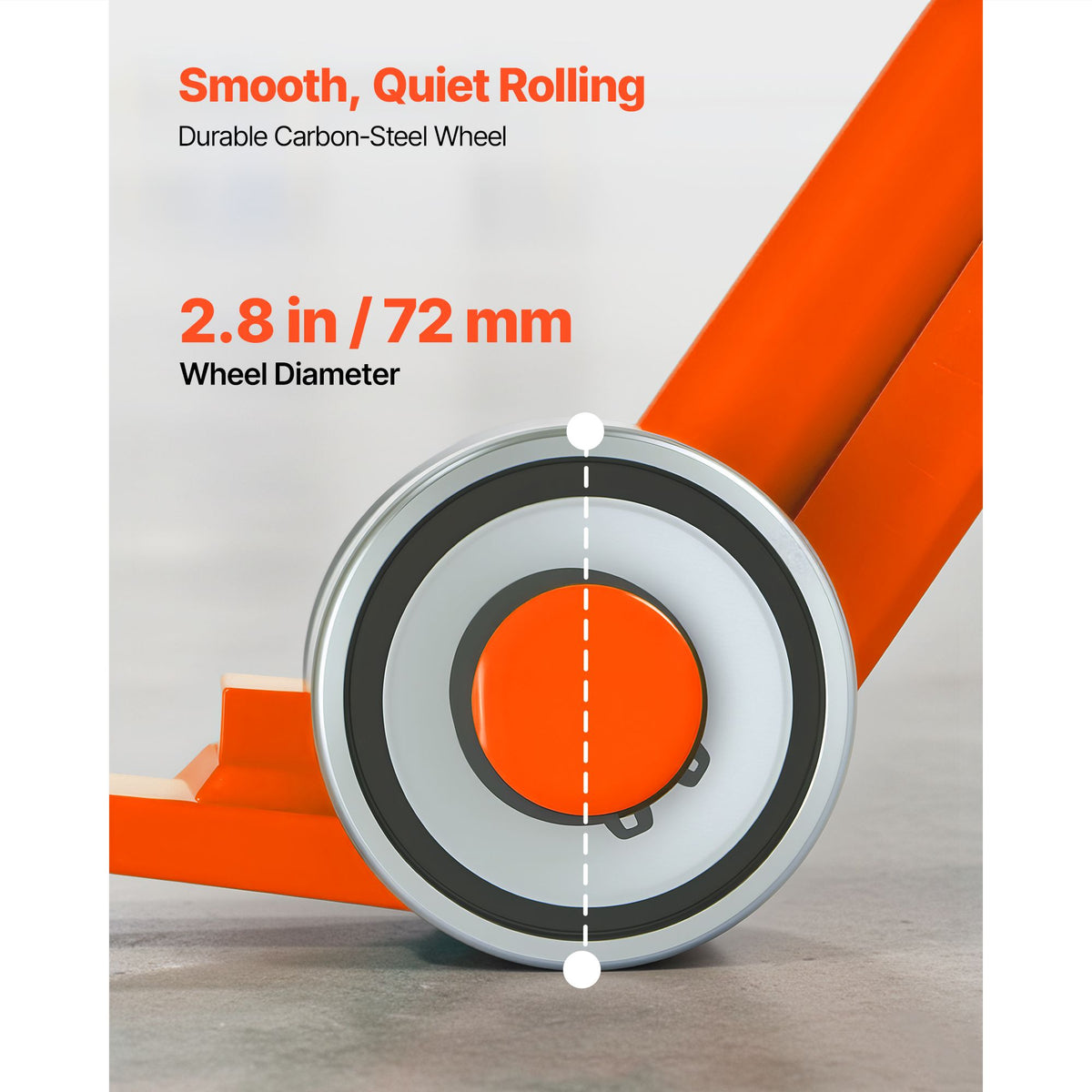 Two-Piece Rolling Pry Lever Bar Set for Bulky Loads
