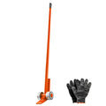 Wheeled Pry Lever Bar for Bulky Equipment Handling