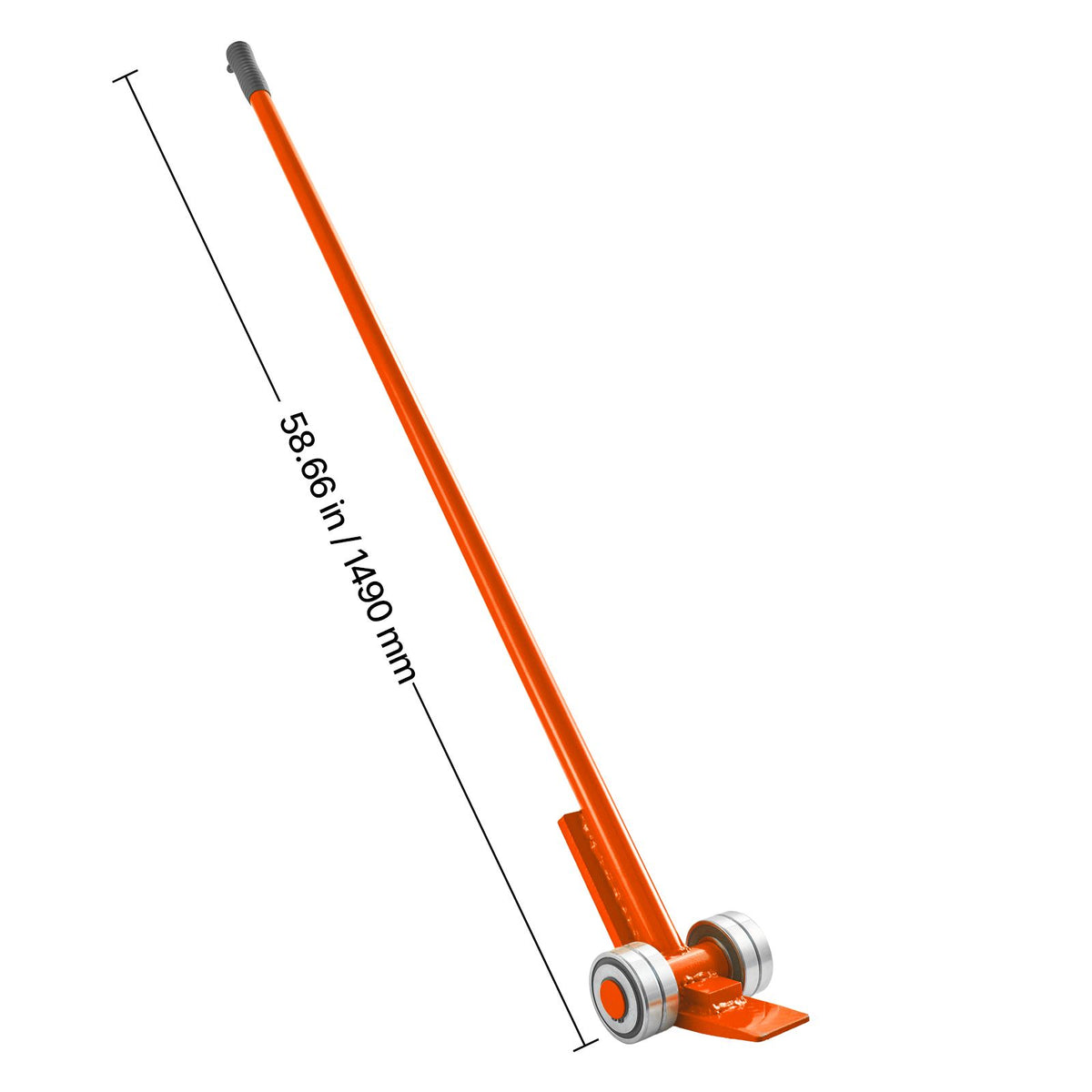 Wheeled Pry Lever Bar for Bulky Equipment Handling