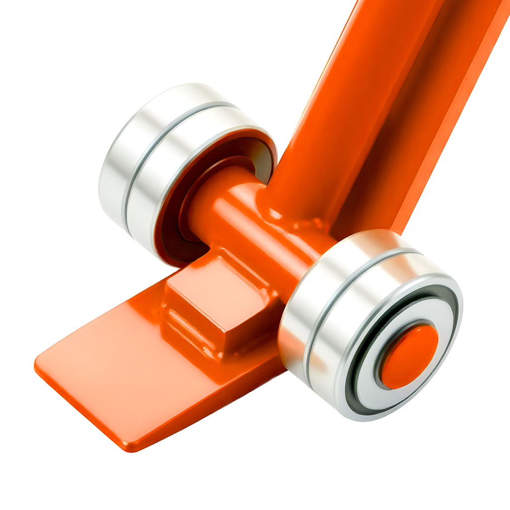 Wheeled Pry Lever Bar for Bulky Equipment Handling