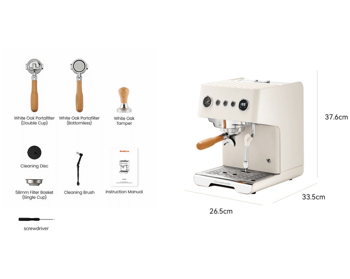 American-Style Semi-Automatic Espresso Machine with 15Bar Pressure and Steam Milk Frother