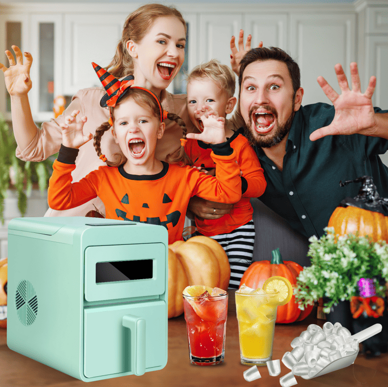 Countertop Automatic Ice Maker With Bullet Ice and Self-Cleaning Cycle