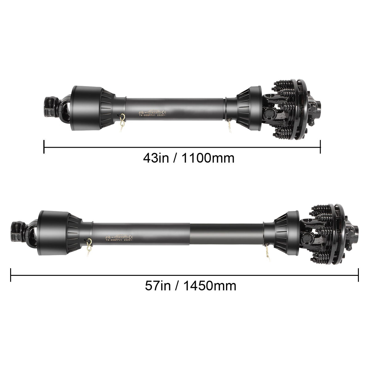 PTO Shaft, 1-3/8\" PTO Drive Shaft, 6 Spline Both Ends PTO Driveline Shaft, Series 5