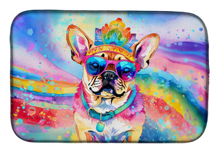 Pug Hippie Dawg Kitchen Dish Drying Mat