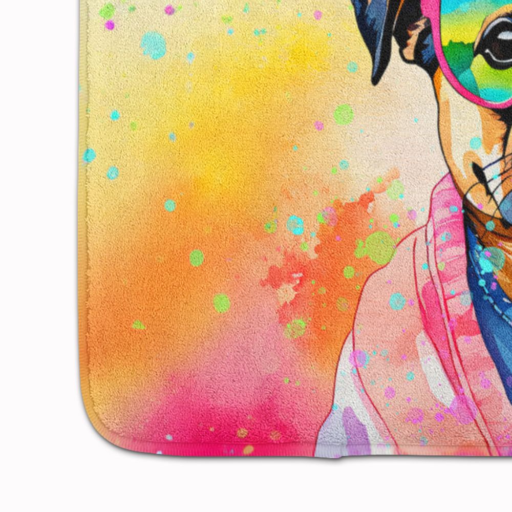 Pug Hippie Dawg Cushioned Kitchen and Bath Mat