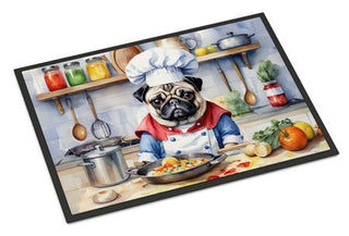 Pug The Chef Indoor and Outdoor Doormat