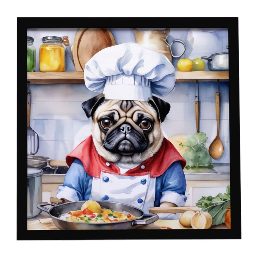 Framed Wall Art with Chef Design, Ready to Hang