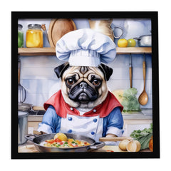 Framed Wall Art with Chef Design, Ready to Hang