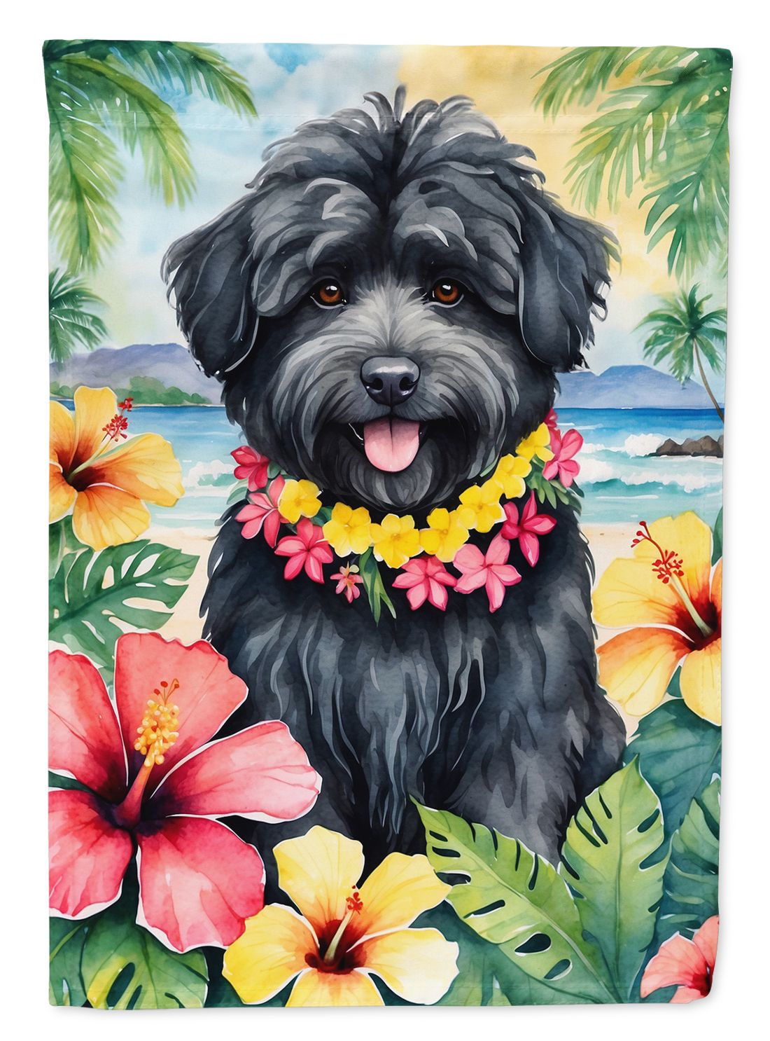 Puli Luau Large House Flag for Porch or Yard Decoration