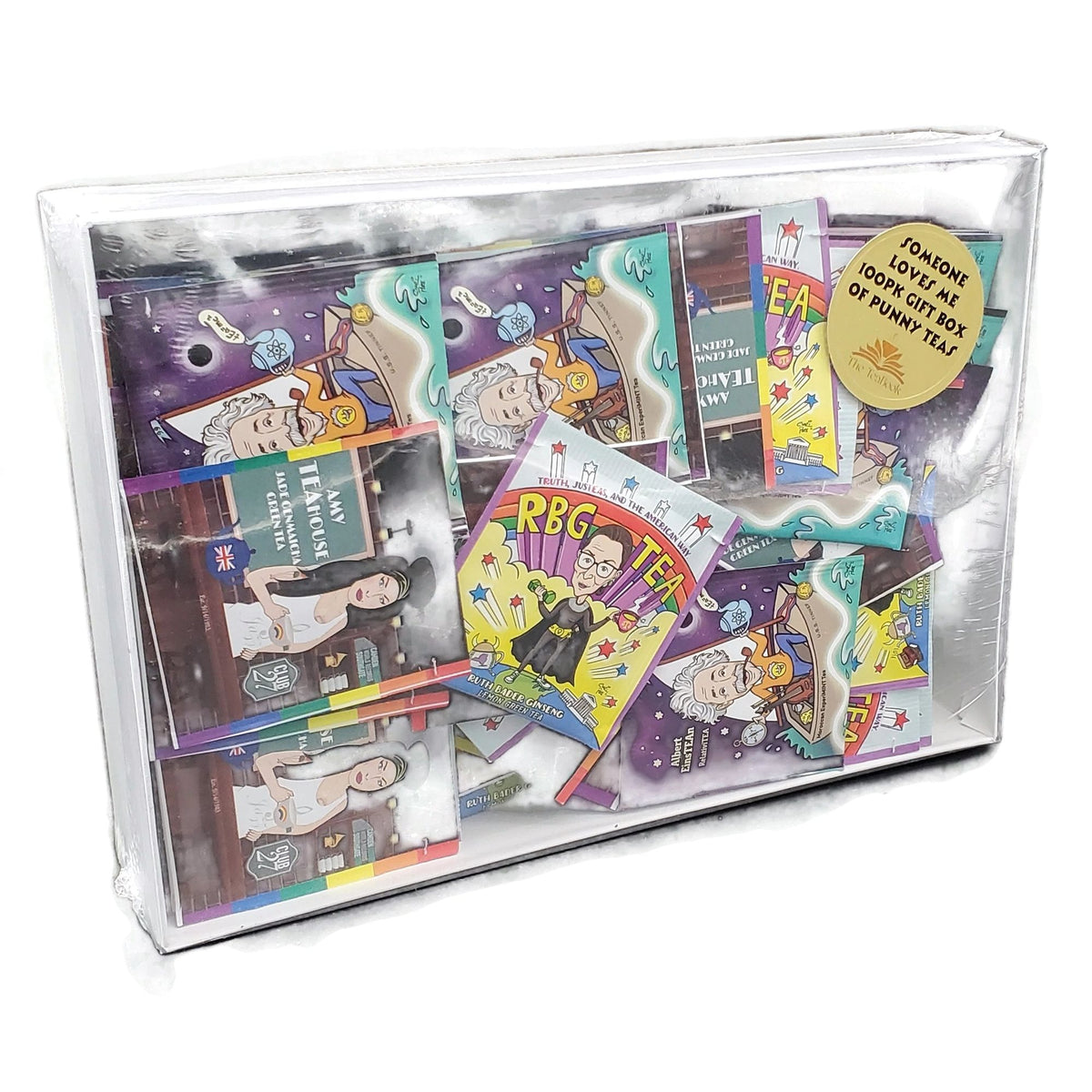 Punny Tea Assortment in a Clear-Lid Gift Box