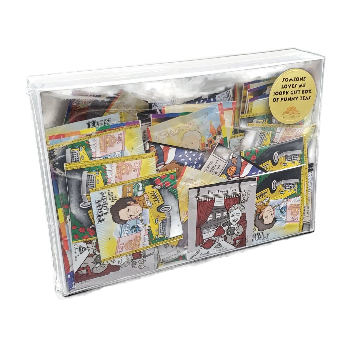 Punny Tea Assortment in a Clear-Lid Gift Box