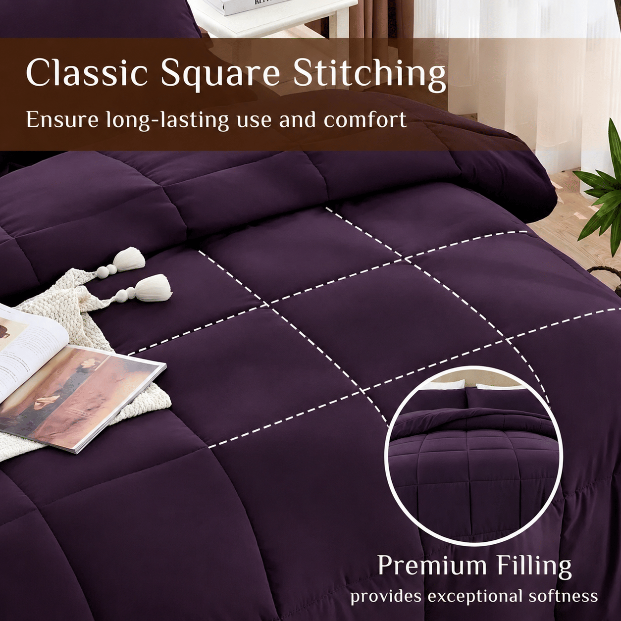 Purple Comforter Set for a Coordinated Bedroom