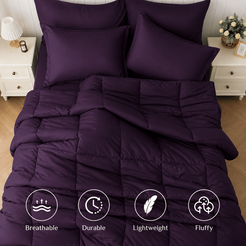 Purple Comforter Set for a Coordinated Bedroom