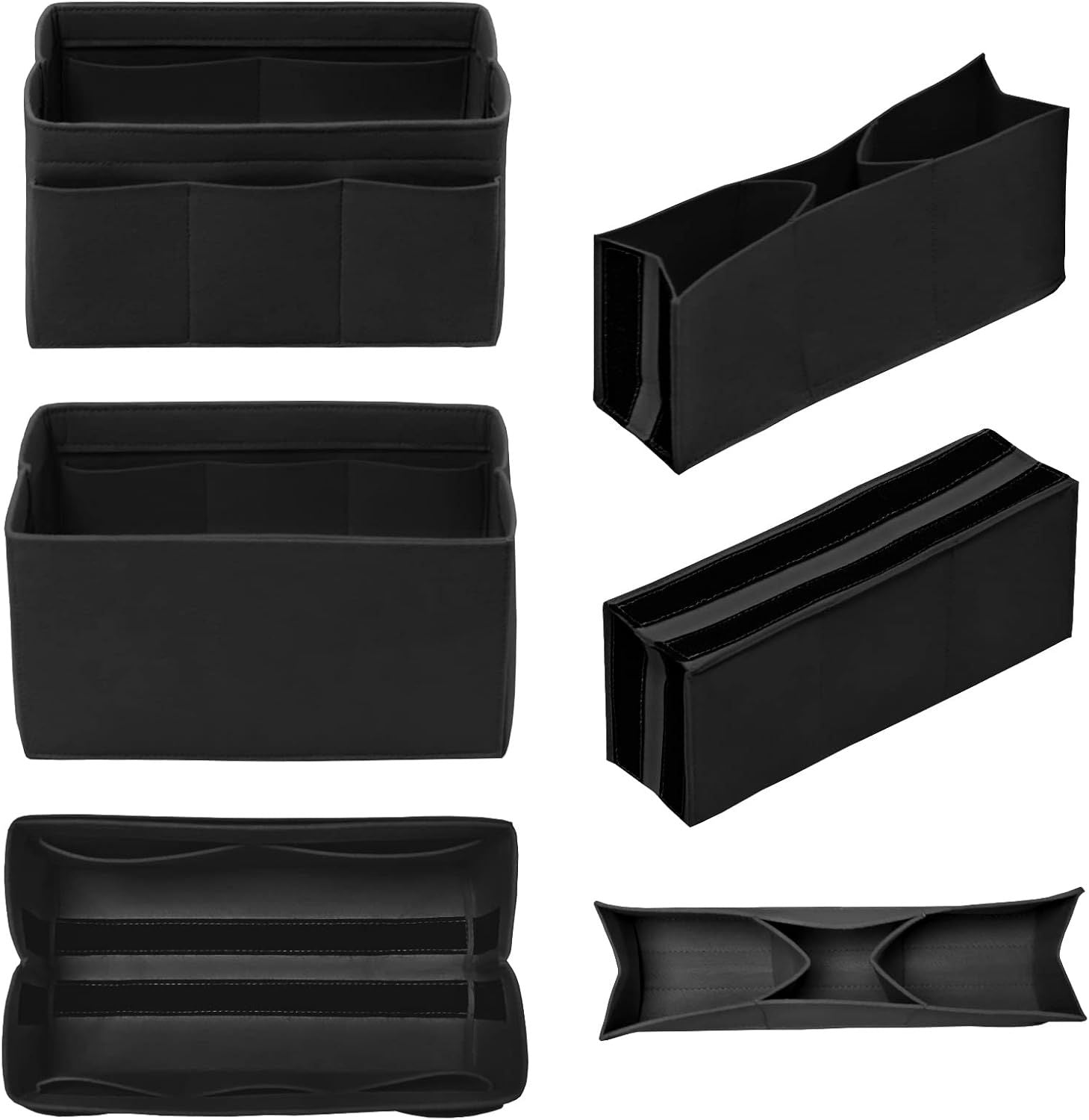 Felt Purse Organizer Insert with 14 Pockets for Tote Bags