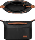 Extra Large Purse Organizer Insert with Zipper and Multiple Pockets