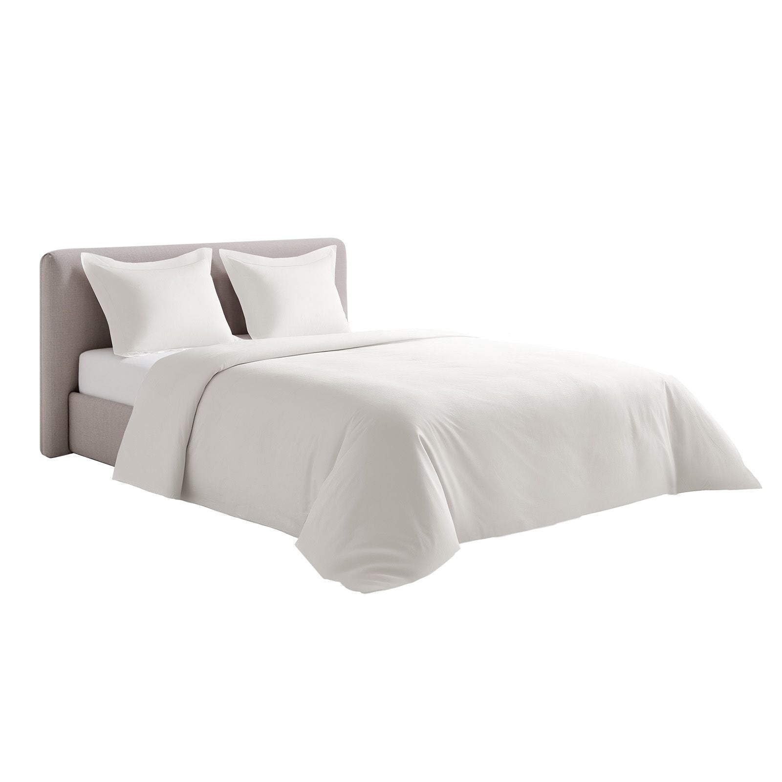 Queen Duvet Cover Set, 100% Cotton, 3 Pieces Bedding Set Queen Size with 1 Duvet Cover an