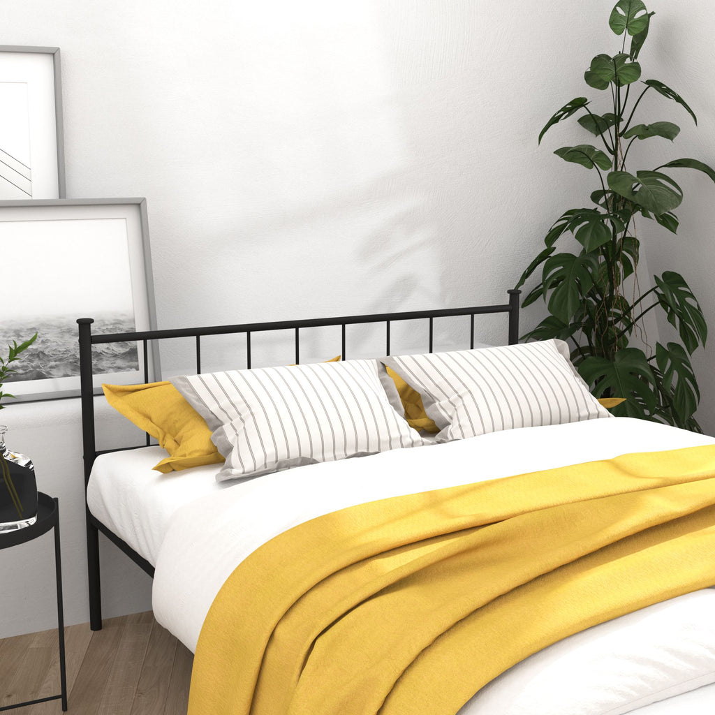 Classic Bed Frame with Headboard and Under-Bed Storage