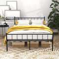 Classic Bed Frame with Headboard and Under-Bed Storage