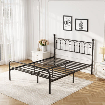 Classic Queen Platform Bed with Under-Bed Storage