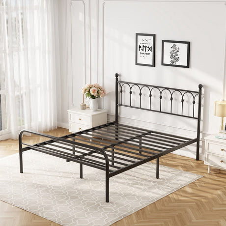 Classic Queen Platform Bed with Under-Bed Storage