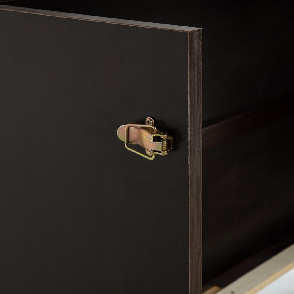 Espresso Queen Murphy Cabinet Bed with Charging Station